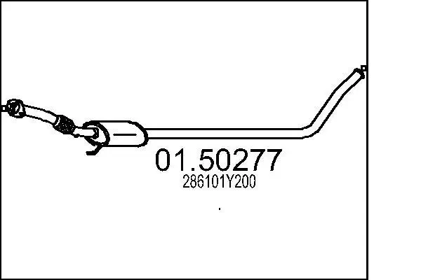 Mittelschalldämpfer MTS 01.50277