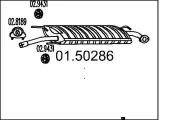 Mittelschalldämpfer MTS 01.50286