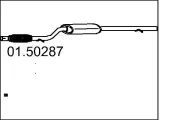 Mittelschalldämpfer MTS 01.50287
