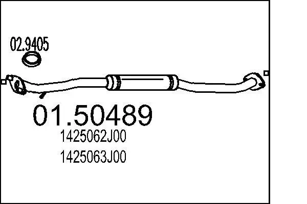 Mittelschalldämpfer MTS 01.50489