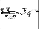 Mittelschalldämpfer MTS 01.50493