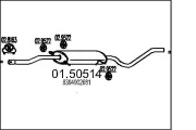 Mittelschalldämpfer MTS 01.50514