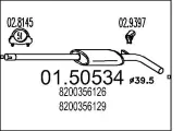 Mittelschalldämpfer MTS 01.50534