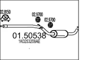 Mittelschalldämpfer MTS 01.50538