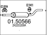 Mittelschalldämpfer MTS 01.50566