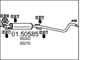 Mittelschalldämpfer MTS 01.50585