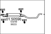 Mittelschalldämpfer MTS 01.50596