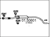 Mittelschalldämpfer MTS 01.50601