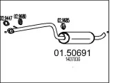 Mittelschalldämpfer MTS 01.50691