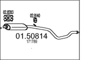 Mittelschalldämpfer MTS 01.50814