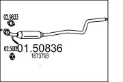 Mittelschalldämpfer MTS 01.50836