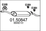 Mittelschalldämpfer MTS 01.50847