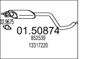 Mittelschalldämpfer MTS 01.50874