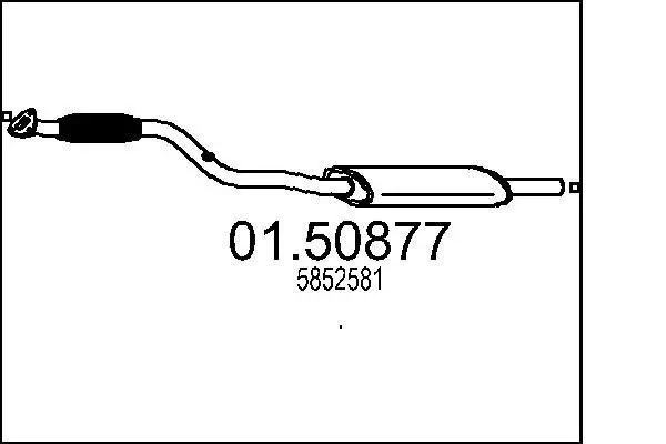 Mittelschalldämpfer MTS 01.50877