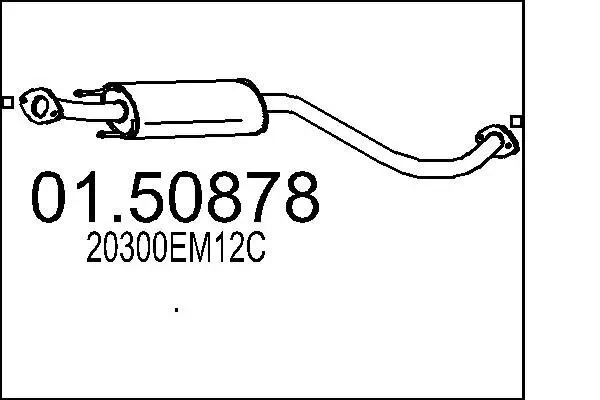 Mittelschalldämpfer MTS 01.50878