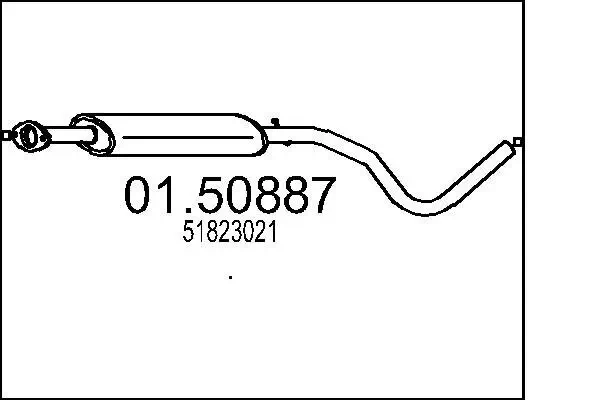 Mittelschalldämpfer MTS 01.50887