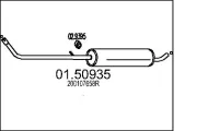 Mittelschalldämpfer MTS 01.50935