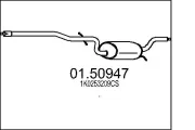Mittelschalldämpfer MTS 01.50947
