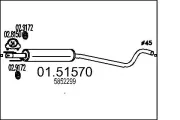 Mittelschalldämpfer MTS 01.51570