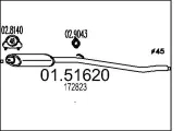 Mittelschalldämpfer MTS 01.51620