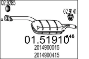 Mittelschalldämpfer MTS 01.51910