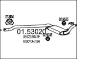 Mittelschalldämpfer MTS 01.53020