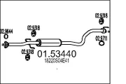 Mittelschalldämpfer MTS 01.53440