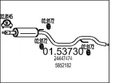 Mittelschalldämpfer MTS 01.53730