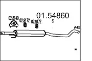 Mittelschalldämpfer MTS 01.54860
