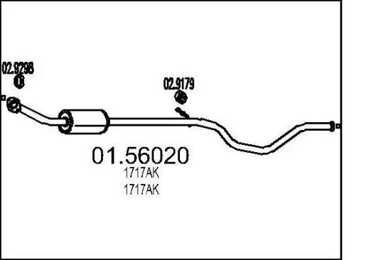 Mittelschalldämpfer MTS 01.56020 Bild Mittelschalldämpfer MTS 01.56020