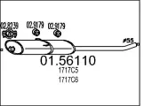 Mittelschalldämpfer MTS 01.56110