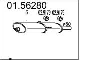 Mittelschalldämpfer MTS 01.56280