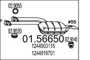 Mittelschalldämpfer MTS 01.56650