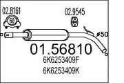 Mittelschalldämpfer MTS 01.56810