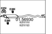 Mittelschalldämpfer MTS 01.56930