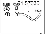 Mittelschalldämpfer MTS 01.57330