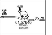 Mittelschalldämpfer MTS 01.57640