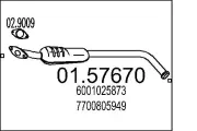 Mittelschalldämpfer MTS 01.57670