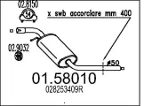 Mittelschalldämpfer MTS 01.58010