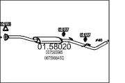 Mittelschalldämpfer MTS 01.58020