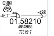 Mittelschalldämpfer MTS 01.58210