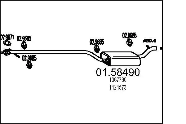 Mittelschalldämpfer MTS 01.58490