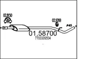 Mittelschalldämpfer MTS 01.58700