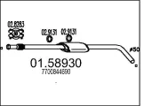 Mittelschalldämpfer MTS 01.58930