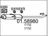 Mittelschalldämpfer MTS 01.58980