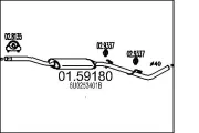 Mittelschalldämpfer MTS 01.59180