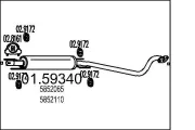 Mittelschalldämpfer MTS 01.59340