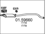 Mittelschalldämpfer MTS 01.59660