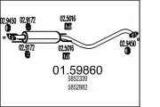 Mittelschalldämpfer MTS 01.59860