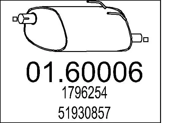 Endschalldämpfer MTS 01.60006